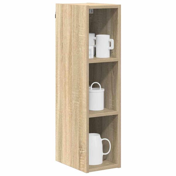 vidaXL H&auml;ngeschrank Sonoma-Eiche 20 x 29,5 x 80 cm Holzwerkstoff