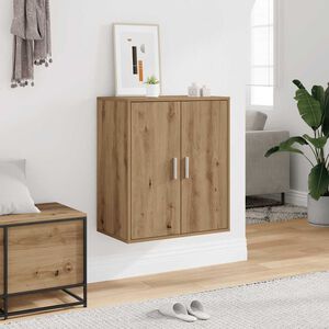 vidaXL Schuhregal Artisan-Eiche 60x35x70 cm Holzwerkstoff