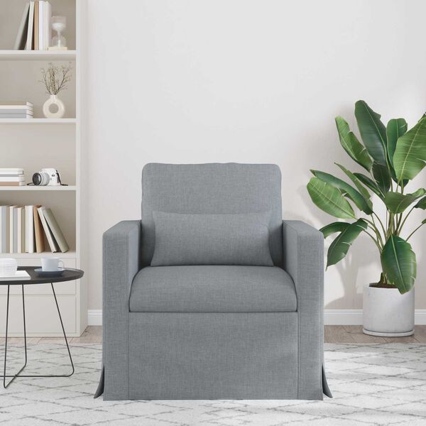 vidaXL Sofa Hellgrau Gesamtabmessungen: 78 x 78 x 80 cm (B x T x H)