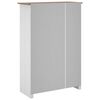 vidaXL Kleiderschrank 3-T&uuml;rig Wei&szlig; 118&times;50&times;171,5 cm Kiefer Panama Serie