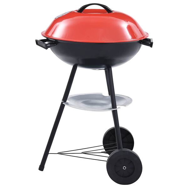 vidaXL Tragbarer Holzkohlegrill XXL mit R&auml;dern 44 cm
