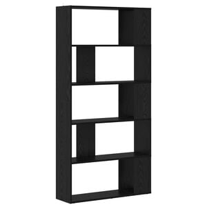 vidaXL B&uuml;cherregal 80 x 24 x 159 cm Holzwerkstoff Schwarz Eichen-Optik