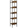 vidaXL B&uuml;cherregal 5 B&ouml;den R&auml;uchereiche 35x30x174 cm Holzwerkstoff