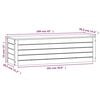 vidaXL Truhe Weiß 109x36,5x33 cm Massivholz Kiefer