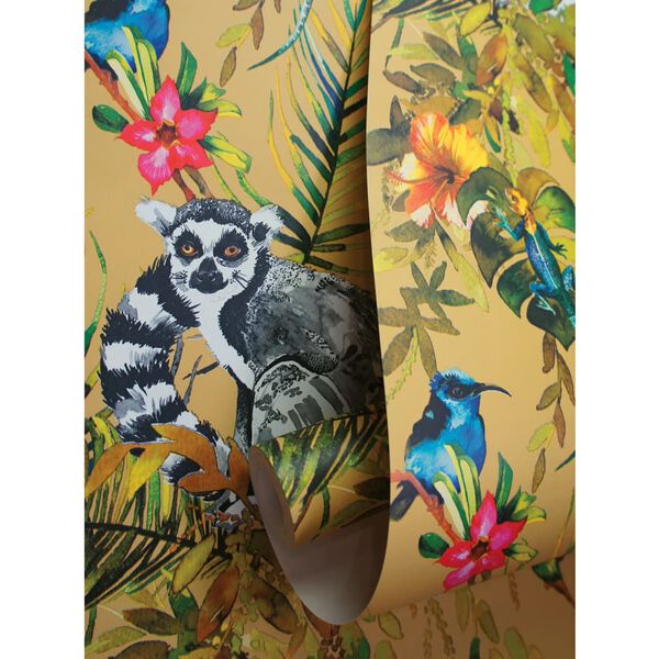 DUTCH WALLCOVERINGS Tapete Lemur Ocker
