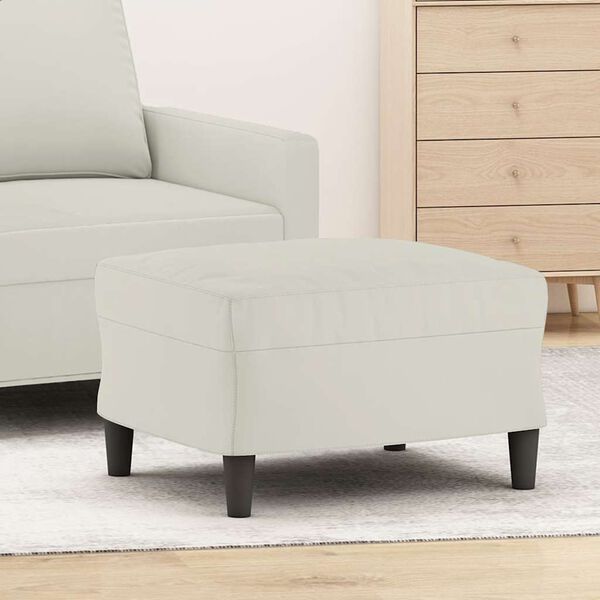 vidaXL Fu&szlig;hocker Creme 60x50x41 cm Samt