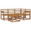 vidaXL Outdoor-Sofagarnitur 5 pcs Natur Massivholz Akazie
