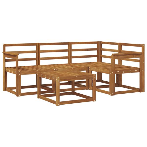 vidaXL Outdoor-Sofagarnitur 5 pcs Natur Massivholz Akazie