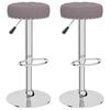 vidaXL Barhocker 2 Stk. Taupe Stoff