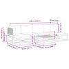 vidaXL 7-tlg. Gartensofa-Set mit Kissen Holz Akazie & Rattan