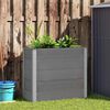 vidaXL Garten-Hochbeet WPC 100 x 50 x 91 cm Grau