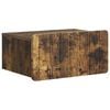 vidaXL Wandmontierter Nachttisch Ger&auml;ucherte Eiche 49 x 34,5 x 24 cm