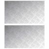 vidaXL Treppe Tritt 2 stk. 70 x 40 cm Silber Aluminium Rechtwinklig