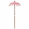 vidaXL Balinesischer Sonnenschirm Rosa 125 x 125 x 260 cm