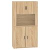 vidaXL Highboard Sonoma-Eiche Holzwerkstoff