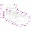 vidaXL Garten Lounge Möbel 2 pcs Weiß 53 x 195.5 x 30cm Polyethylen