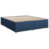 vidaXL Boxspringbett mit Matratze Blau 200x200 cm Stoff