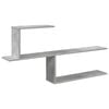 vidaXL Wandregal Betongrau 122 x 18 x 60 cm Holzwerkstoff