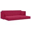 vidaXL Boden-Sofa-Bett 200cm Weinrot Samt