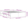 vidaXL Bettgestell mit Schubladen Schwarz 120x190 cm Holzwerkstoff