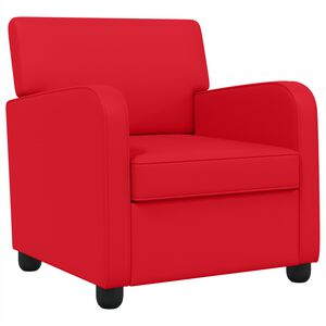 vidaXL Sessel Rot Kunstleder