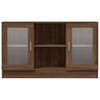 vidaXL Vitrinenschrank Braun Eichen-Optik 120x30,5x70 cm Holzwerkstoff