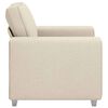 vidaXL Sofa Beige 100 x 80 x 82 cm Leinenmischgewebe