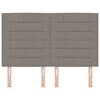 vidaXL Kopfteil mit Kopfteil Taupe 144 cm Kunstleder