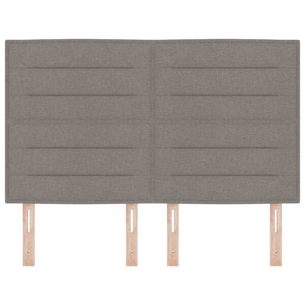 vidaXL Kopfteil mit Kopfteil Taupe 144 cm Kunstleder