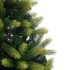 vidaXL K&uuml;nstlicher geflammter Weihnachtsbaum 150 LEDs Gr&uuml;n 120 cm