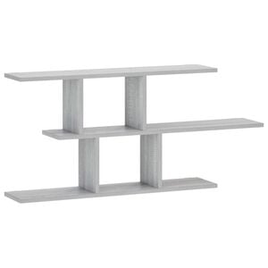vidaXL Wandregal Sonoma-Grau 100 x 17 x 45,5 cm Holzwerkstoff
