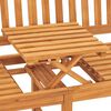 vidaXL Gartenbank 3-Sitzer mit Tisch 150 cm Massivholz Teak
