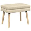 vidaXL Doppellagige Bank Creme 60 x 40 x 46 cm Stoff
