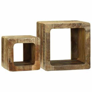 vidaXL TV-Einheiten 2 stk. Braun 36 x 30 x 36 cm Massivholz Mango