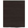 vidaXL Waschtischplatte Dunkelbraun 40x50x(2-4)cm Massivholz Behandelt