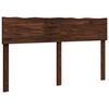 vidaXL Kopfteil mit Live Edge ROSTOCK Dunkelbraun 135 cm