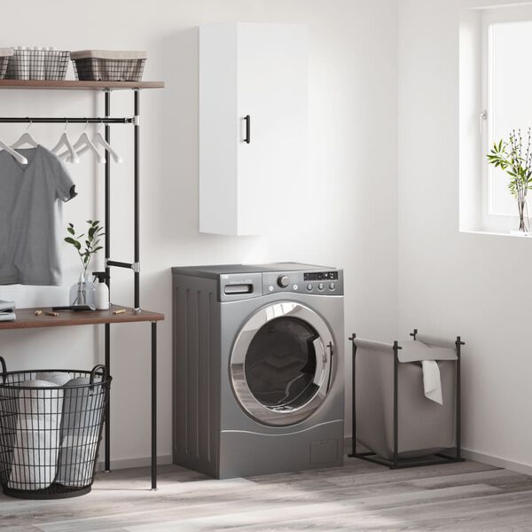 vidaXL Wandschrank Wei&szlig; 34,5x34x90 cm