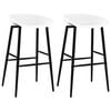 vidaXL Barhocker 2 Stk. Wei&szlig;