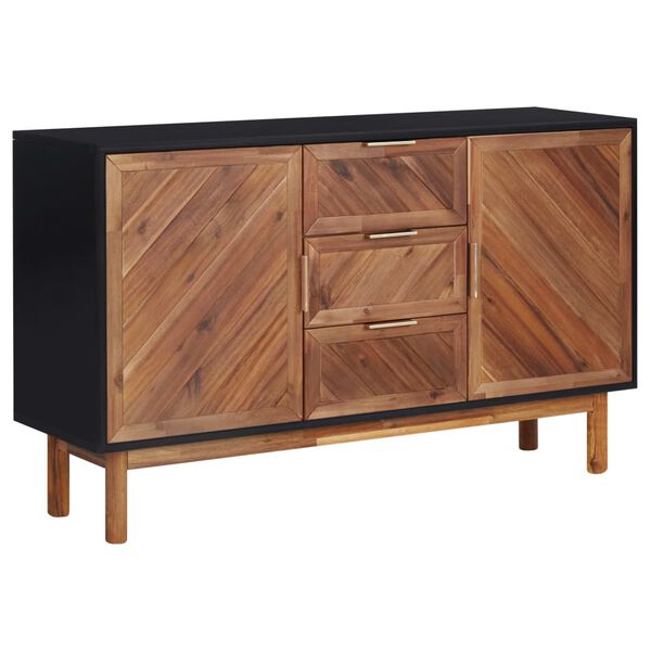 vidaXL Sideboard 115x35x70 cm Massivholz Akazie und MDF