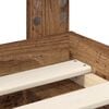 vidaXL Bettrahmen Altholz 150 x 200 cm Massives Kiefernholz