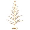 vidaXL Holz Weihnachtsbaum Braun 180 cm Massives Kiefernholz