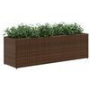 vidaXL Pflanzk&uuml;bel mit 3 T&ouml;pfen 2 Stk. Braun 105x30x32 cm Poly Rattan
