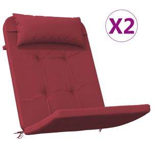 vidaXL Adirondack-Auflagen 2 Stk. Weinrot Oxford-Gewebe