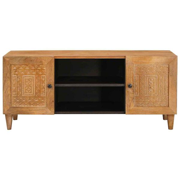vidaXL TV-Einheiten Hellbraun 105 x 33 x 46 cm Massivholz Mango