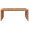 vidaXL Garten Beistelltisch Braun 90 x 50 x 36 cm Teak-Massivholz