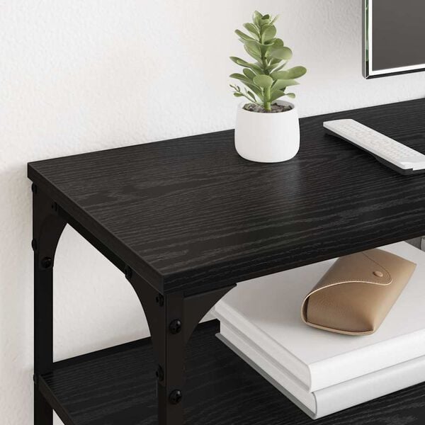 vidaXL TV-Schr&auml;nk Schwarz Eichen-Optik 160 x 30 x 50 cm