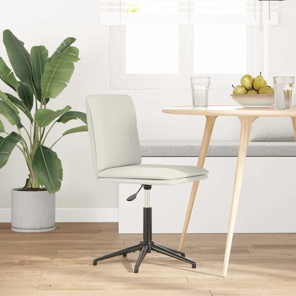 vidaXL Esszimmerstuhl Creme Samt