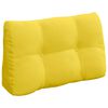 vidaXL R&uuml;cken Kissen Helles Gelb 80 x 24 x 50 cm Stoff