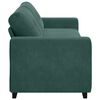 vidaXL 3-Sitzer-Sofa Dunkelgr&uuml;n 180 cm Samt