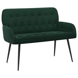 vidaXL 2-Sitzer-Sofa mit Metallbeinen 2-Sitzer Dunkelgr&uuml;n Samt